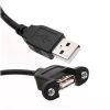 panel mount usb 2.0 a male to a female cable